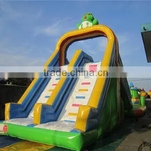 Lanqu Water Double Lane Frog Inflatable Slide for Lake thumbnail-5