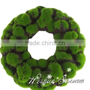 Hotsale China Supplier Decorative Artificial Moss Circle for Wall Decoration thumbnail-3