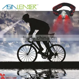 Professional 1W LED+1 White LED+2 RED LED Warning Light Headlamp LED, Best LED Headlamp Headlight, Bright LED Headlamp Lights thumbnail-1