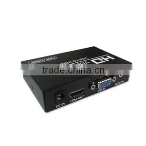 VAG to HD Converter Box Converts PC VAG and Audio to HD ,allowing Connection of PC to 1080p HDTV.With Fans Without Noise thumbnail-1