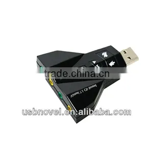 USB 2.0 7.1 Channel 3D Audio Sound Card Adarptor thumbnail-1
