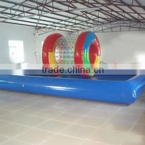 Inflatable Floating Island Pool Swimming Pool for Lake thumbnail-1