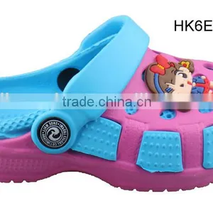 2016 Double Layer Colorful Printing Upper Kids Clogs, Anti Skiding Dots Clogs thumbnail-2