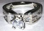 China 925 Sterling Silver Heart CZ Finger Rings SC106 thumbnail-1