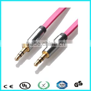 Male Jack to Jack Aux 3.5mm Flat Aux Cable thumbnail-1