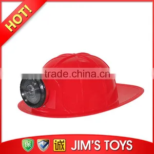 NEW!Plastic Helmet Fire Helmet With Light for Adult for Roleplay Party thumbnail-1