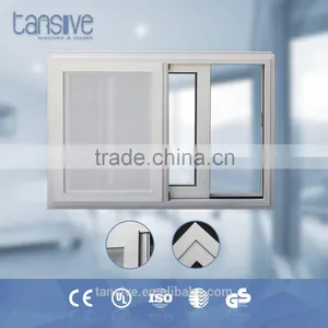 Double Glass Sliding Aluminium Windows With Mosquito Net thumbnail-1