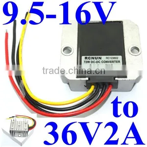 dc Step up Converter 9.5-16V 12V 14V to 36V 2A 72W Boost Power Supply Module Waterproof for Bus LED thumbnail-1