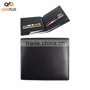 Luckiplus Leather RFID Blocking Leather Wallet for Men and Women Credit Card Protector thumbnail-5