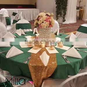 Gold Sequin Embroidery Christmas Table Runner Quality Choice thumbnail-1