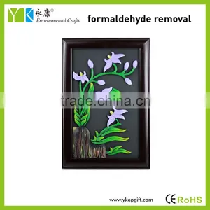 2016 Orchid Modern Home Made Decorative Handicraft Wall Hanging for Formadehyde Removal thumbnail-1