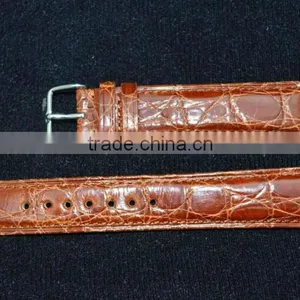Fashion Genuine Alligator Leather Watchband thumbnail-1