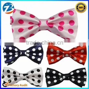 Fashion Polka Dot Printed Silk Fabric Mens Bowties thumbnail-1