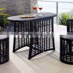 Bamboo Resin Rattan With Balcony and Table thumbnail-1
