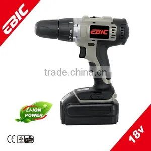 EBIC Hot Selling China High Quality Power Tool dc Motor for Variable Speed 18v Li-ion Cordless Drill ,10mm Capacity Useful Home thumbnail-1