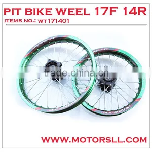 Factory Price Pit Bike Wheel With Size Front 17inch Rear 14inch thumbnail-1