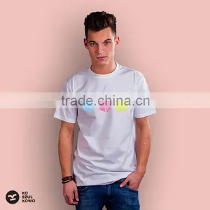 2016 Custom Made Men Male T-shirt Printed Logo Design Screenprint Transfer DTG OEM Service thumbnail-2