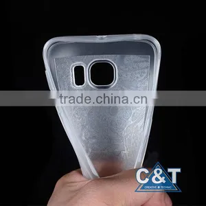 C&T Flower Ultra Slim Transparent Flexible Soft Clear TPU Gel Silicone Protective Back Case Cover For Samsung Galaxy S7 Edge thumbnail-5