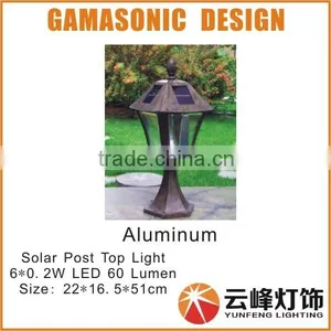 GAMASONIC Solar Gate Post Light Solar Wall Top Light thumbnail-2