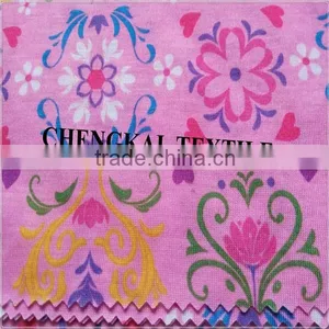 Wholesale Knitting Print Spun Polyester Fabric for Dress thumbnail-1