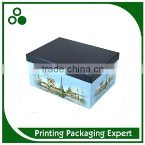 ELEGANT EUROPEAN CONSTRUCTURE PRINTING CARDBOARD SQUARE BIG PAPER GIFT BOX thumbnail-6