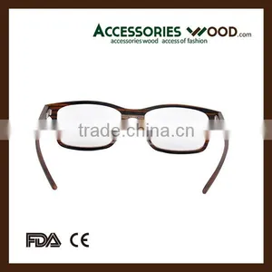 Vintage Style Wood Eyewear Wholesale Clear Glasses Wooden RX Glasses for Student thumbnail-6