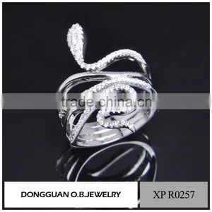 New Arrival Wedding 2016 Latest Design White Gold Ring for Women thumbnail-1