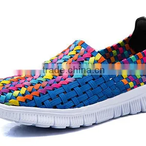 Fashion Woven Elastic Comforable Handmade Shoe Sport Shoe thumbnail-2