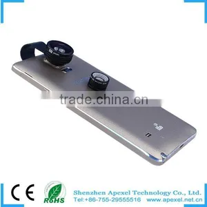 2015 Top Product 2 in 1 Mobile Phone Lens With Univesal Clip, Fisheye Macro Lens for IPhone,Smartphone Camera Lens thumbnail-1