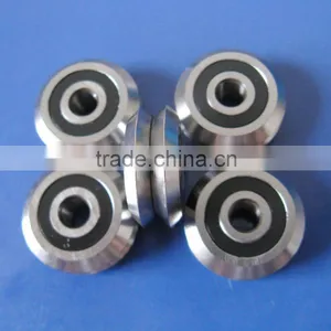 RM3-2RS Bearings 12 mm Bore V Groove Guide Track Roller Bearings RM3 2RS or W3-2RS thumbnail-1