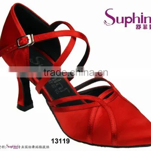 Red Party Evening Dinner Shoe, Closed Toe Wedding Shoes thumbnail-1