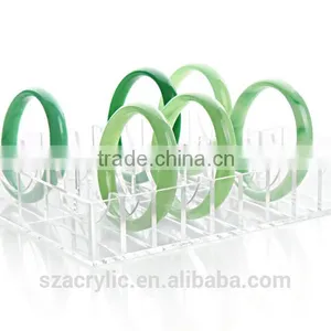 Customized Size Clear Acrylic Bracelet Jewelry Display Tray for Supermarket thumbnail-2