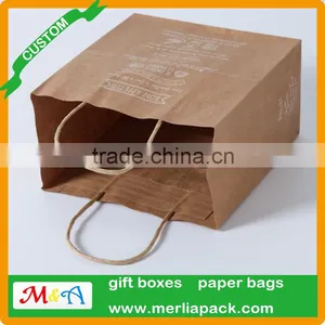 BROWN TWISTED HANDLE KRAFT PAPER CARRIER BAGS 120 GSM PREMIUM PULP BAGS thumbnail-1