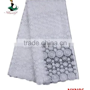 2016 Haniye Wholesale French Net Lace Fabric Cheapest African Tulle Lace Fabrics for Party/NYN86 thumbnail-1