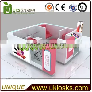 Customized Wooden Nail Bar Kiosk for Manicure and Pedicure Beauty for Shopping Mall thumbnail-1