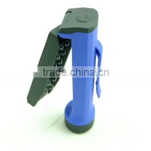 12 LED Work Torch Light Universal Rotating 4*AAA Battery Work Lamp Magnet Plastic thumbnail-3