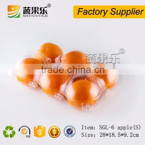 Clear Plastic 6 Packs Apple Orange Fruit Packaging Boxes thumbnail-4