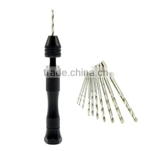 Precision Pin Vise Model Hand Drill Set With Twist Drill Bits Set of 11 thumbnail-6