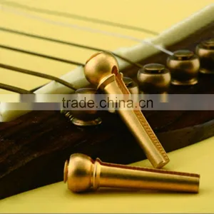 Metal Acoustic Guitar Bridge Pins Guitar Strings Fixed Cone String Pins String Nails Pure Copper 27*8*8mm Professional thumbnail-1