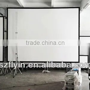 High Quality ! Front and Rear Easy Folding Screen With Wheel WFlight Case Projector Screen thumbnail-3