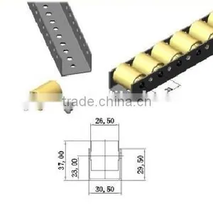 JY-2048|Hardware Metal Placon Roller Track With Rivets|Industrial Sliding Track thumbnail-3