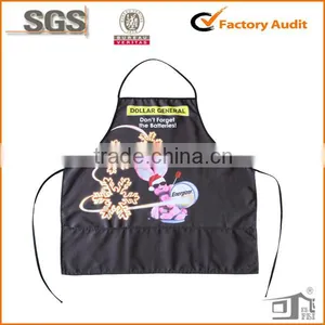 100% Polyester Apron Adult Bib Chef Kitchen Promotional Made in China thumbnail-1
