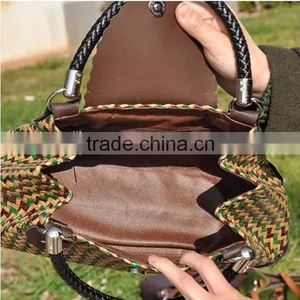 2016 Newest Women's Straw Bags!High-quality Man-made Ladies Travel Beach Handbags Hot Nice Shopping Woven Straw Carry Bags thumbnail-5