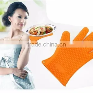 2016 Assorted Colors Silicone BBQ Gloves Cooking-Heat Resistant Silicone Cooking Gloves thumbnail-3