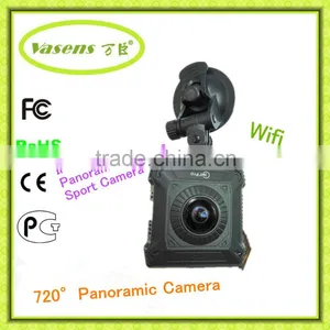 Dual Lens Fisheyes 360 Degree 720 Degree Panoramic Sport Camera 1080p Wifi Panoramic Camera thumbnail-1