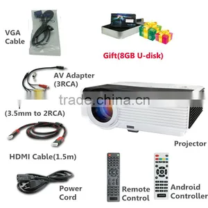 5000Lumens 8000:1 Contrast Ratio Projector Support Bluetooth WiFi Function thumbnail-3
