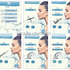 Peeling Machine For Face Oxygen Jet Peel RF +dermabarsion+Oxygen Mask 4 Face Lift Function In One Machine Skin Care With CE/ISO thumbnail-5
