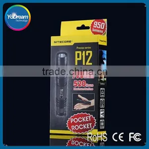 Factory Price Nitecore P12 Tactical Flashlight Tactical Torch XM-L2 Led 950Lumen Flashlight Torch thumbnail-1