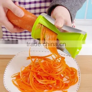 2016 Easy Use Manual Grip Veggie Spaghetti Maker , Custom Logo Vegetable Spiral Slicer , Update Improved Spiralizer Dishwasher thumbnail-1