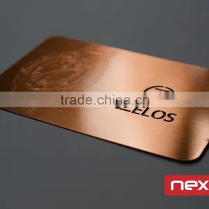 Custom Etched Logo Brass Metal Member Vip Card thumbnail-2